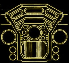 lment typique d'une batterie de phaseurs; forme en Y